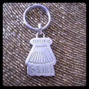 Vintage KATE SPADE KEY CHAIN skirt key chain